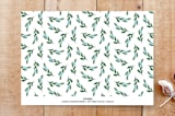 "Holiday Simplicity" - Stationery in Turquoise by Johanna Phillips Huuva - Back of Card