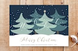 "Noel Trees" - Stationery in Sea by Roopali - Front