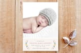 "Serafina Birth Announcement " - Stationery in Marigold by Amber Barkley - Front