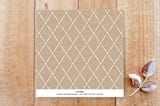 "Trellis Save the Date" - Stationery in Blush by Amber Barkley - Back of Card