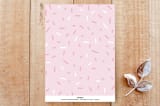 "Donut Miss Out" - Stationery in Strawberry by Laura Bercovich - Back of Card