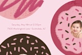 "Donut Miss Out" - Stationery in Strawberry by Laura Bercovich - Close-Up