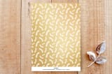 "Modern Mehndi Party Invitations" - Stationery in Gold by Laura Condouris - Back of Card
