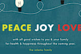 "classic holiday wishes" - Stationery in Marine by Nicole Winn - Close-Up