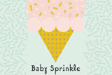 "Ice Cream Sprinkle" - Stationery in Strawberry by Calee A.H. Cecconi - Close-Up