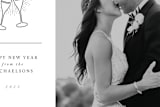 "Monogram Clink" - Stationery in Onyx by Carolyn Kach - Close-Up