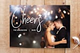 "Cheers New Years" - Stationery in Chalk by MinimalType - Front