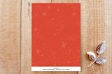 "Starry Christmas" - Stationery in Tomato by Sarah Lenger - Back of Card