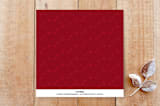 "Heart Tag" - Stationery in Cranberry by Johanna Phillips Huuva - Back of Card