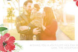 "Joyful Holiday Card" - Stationery in Christmas Red by Amanda Houston - Close-Up