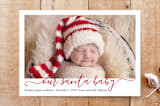 "Sweet Santa Baby" - Stationery in Berry by Meredith Collie - Front