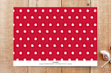 "Sweet Santa Baby" - Stationery in Berry by Meredith Collie - Back of Card