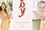 "Joy Christmas" - Stationery in Mistletoe by Amanda Houston - Close-Up