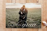"A Most Amazing Grace" - Stationery in Snow by Carolyn Kach - Front