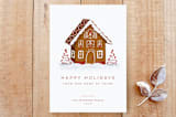 "Gingerbread Home" - Stationery in Rudolph's Nose by Carolyn Kach - Front