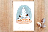 "Doggy Holiday" - Stationery in Frosty Blue by Jan Shepherd - Front