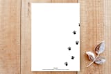 "Ruff Year / Love + Pawsitivity" - Stationery in Snowfall by On Friday We - Back of Card
