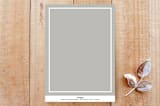 "Classic Modern" - Stationery in Pearl by MinimalType - Back of Card