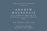 "MD Doctor of Medicine Graduation Square Invitation" - Stationery in Blue Smoke by itsjensworld - Close-Up