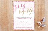 "Paper Cut Red Egg Invite" - Stationery in Rose by Salina Mack - Front