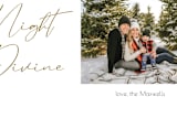 "O Night Divine Christmas Card 2" - Stationery in Snow by MAII - Close-Up