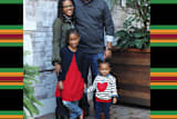 "Kwanzaa Kente Cloth Inspired Photo Card" - Stationery in Black by MAII - Close-Up