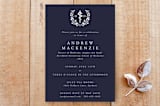 "MD Doctor of Medicine Asclepius Graduation Invitation" - Stationery in Midnight by itsjensworld - Front
