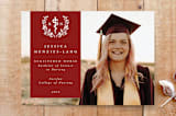 "RN Registered Nurse Asclepius Graduation Announcement" - Stationery in Garnet by itsjensworld - Front