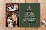 "Very Merry Type" - Stationery in Pine by Sarah Brown - Front