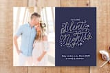 "So Long" - Stationery in Navy by Sarah Brown - Front
