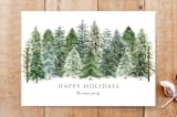 "Holiday Tree Lot" - Stationery in Pine by Anne Ciotola - Front