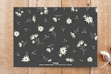 "Elegant Twins Birth Announcement" - Stationery in charcoal by Jamie Alexander - Back of Card
