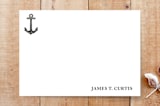 "Ancora" - Stationery in Obsidian by Lisa Travis - Front