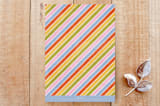 "Retro Rainbow Birthday Invitation" - Stationery in Tomato by Amber Barkley - Back of Card