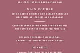 "Diamond Monogram Wedding Menu Card" - Stationery in Rose by Amber Barkley - Close-Up