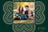 "Multicolored Clover St. Patrick's Day Photo Card" - Stationery in Pine by Amber Barkley - Close-Up