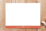 "Mod Teen Birthday" - Stationery in Warm Pink by Meredith Collie - Back of Card