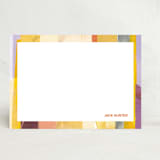 "Overlapping Stripes" - Stationery in Lilac by sue prue - Front
