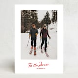 "'Tis the Ski-son" - Stationery in Scarlet by Kelsey Mucci - Front