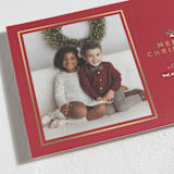 "Holly Sprig" - Stationery in Candied Apple by Sarah Hawkins Designs - Close-Up