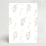 "Gilded Winter Foliage" - Stationery in Coal by Sarah Hawkins Designs - Back of Card
