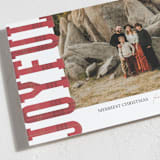 "Joyful In Plaid" - Stationery in Berry by Ashley Bird - Close-Up
