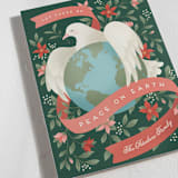 "Dove of Peace of Earth" - Stationery in Evergreen by Jamie Alexander - Close-Up