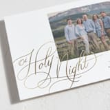 "Graceful Greeting Holy Night" - Stationery in Snow by Sarah Hawkins Designs - Close-Up