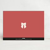 "Bianco natale" - Stationery in mistletoe by Anne Ciotola - Back of Card
