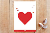 "Write From The Heart" - Stationery in Strawberry by Zhay Smith - Back of Card