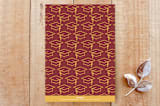 "Grad Typography Graduation Announcement" - Stationery in Maroon by Amber Barkley - Back of Card