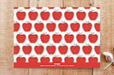 "Red Apple Graduation Announcement" - Stationery in Leaf by Amber Barkley - Back of Card