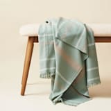 "Sage Organic Cotton Bedspread King size" - Quilts and Bedspreads in green by Anjali Purohit