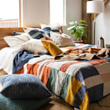 "Queen Multi-Check Quilt Bedding" - Quilts and Bedspreads in multicolor by Anchal